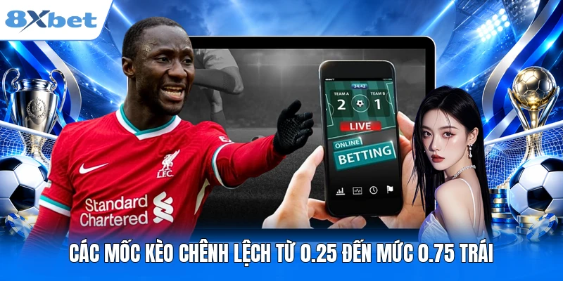 Kèo Châu Á 8XBET - Giải Thích Handicap Qua Từng Mốc Kèo Các mốc kèo chênh lệch từ 0.25 đến mức 0.75 trái