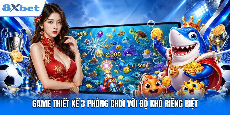 Bắn Cá Hải Vương – Chinh Phục Quỹ Thưởng 300x Khủng Có 1 0 2 Game thiết kế 3 phòng chơi với độ khó riêng biệt