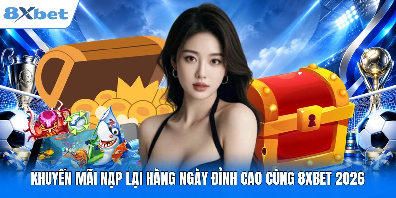 Khuyến Mãi Nạp Lại Hàng Ngày Đỉnh Cao Cùng 8XBET 2026 Khuyến Mãi Nạp Lại Hàng Ngày Đỉnh Cao Cùng 8XBET 2026